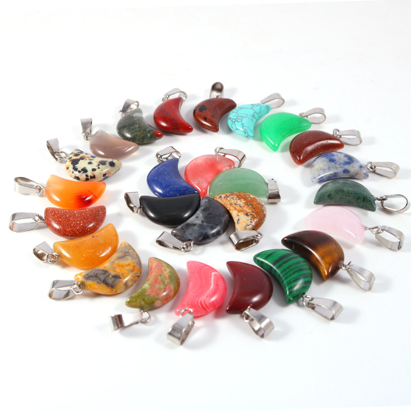 20 ชิ้น/ถุงหินธรรมชาติคริสตัล  - Crystal Pendant Necklace Natural Stone บทวิจารณ์และราคา