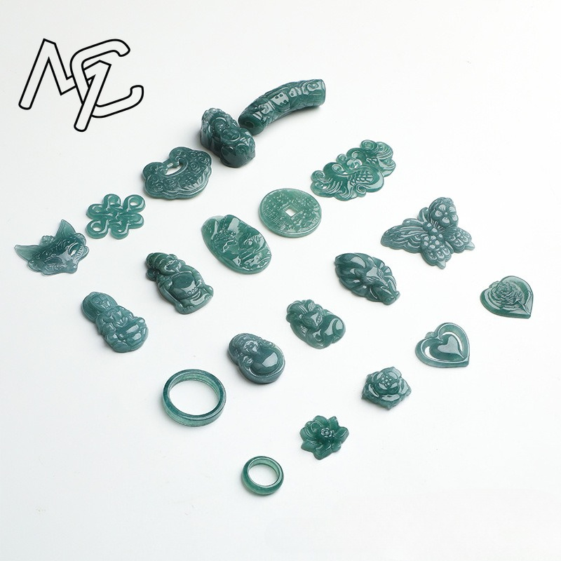 2 ชิ้น หยกน้ำสีน้ำเงินธรรมชาติ - Bracelets บทวิจารณ์และราคา